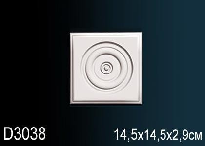 Обрамление дверей Перфект D3038 145х145 мм белый полиуретан