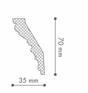 Потолочный плинтус NMC Arstyl Z9 70х35 200 см