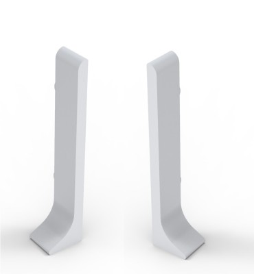 Комплект заглушек для плинтуса (пара левая+правая) 100 мм Мега-Трейд ЛП-100з 0035 серый RAL 9006