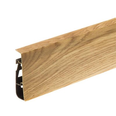 Напольный плинтус ПВХ 75 мм Cezar Hi-Line Prestige 141 Дуб Алабама 2,5 м