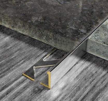 Латунный профиль L-образный Yakamoz ЛГ-10 латунь хром 2,7 м