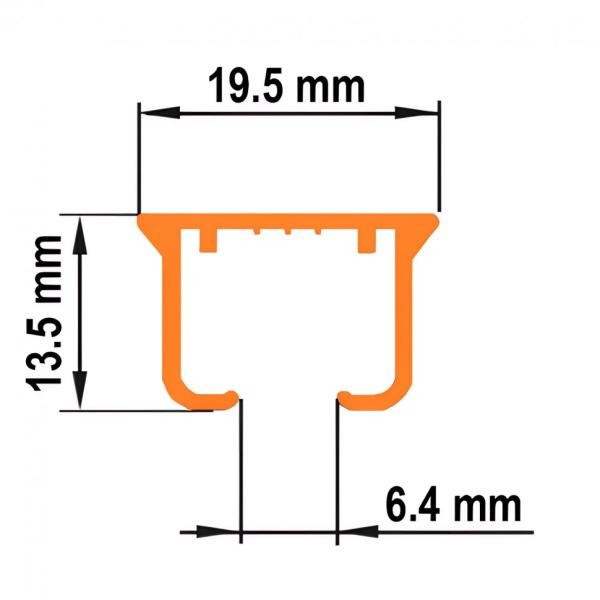 Однорядный алюминиевый карниз для штор Legrand белый 3.2м