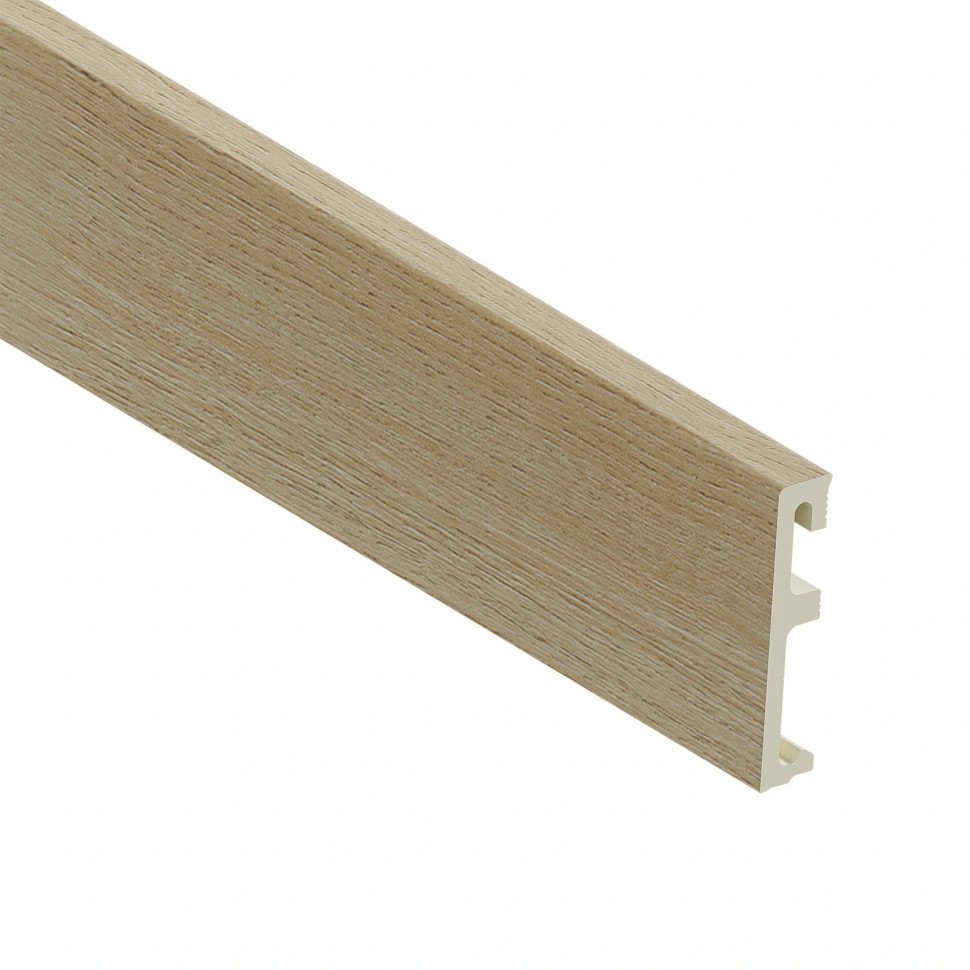 Напольный плинтус 80х16 мм SALAG ALPHA Idaho Oak AP8162 ПВХ дуб айдахо 2.4 м