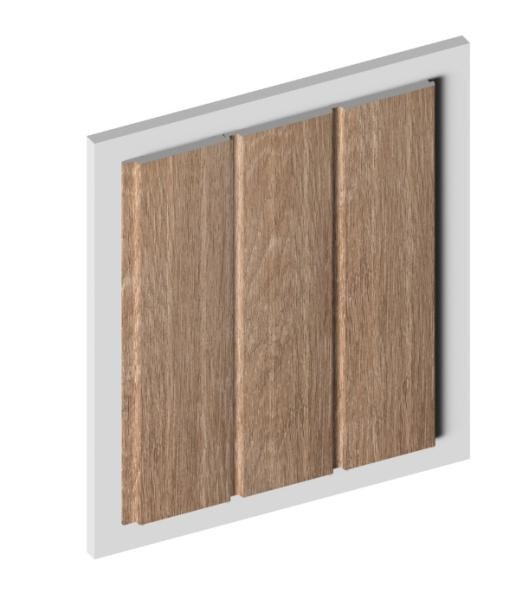 Стеновая панель отделочная HiWood LV127 BR416 под дерево 12х120 мм 2,7 м