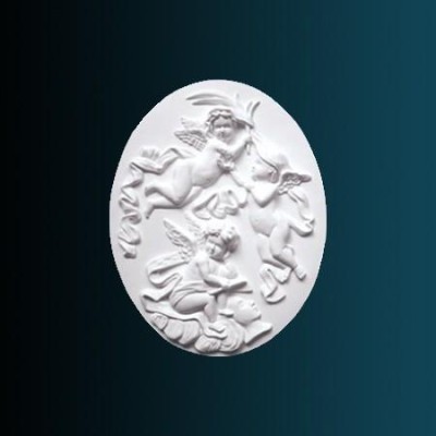 Декоративное панно Перфект K4049 550х430х45 мм белый полиуретан