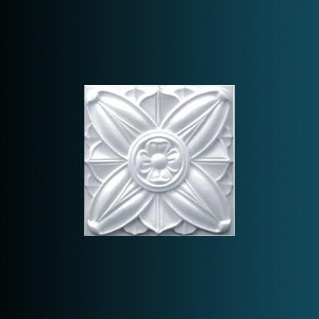 Декоративный орнамент Перфект P1105 82х82х10 мм белый полиуретан