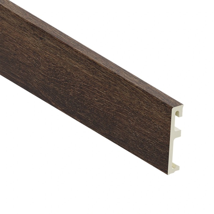 Напольный плинтус 80х16 мм SALAG ALPHA Montana Oak AP8163 ПВХ дуб монтана 2.4 м