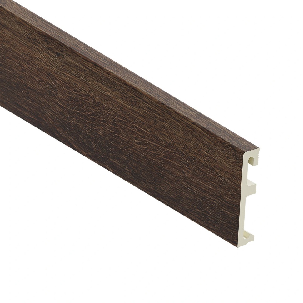 Напольный плинтус 80х16 мм SALAG ALPHA Montana Oak AP8163 ПВХ дуб монтана 2.4 м