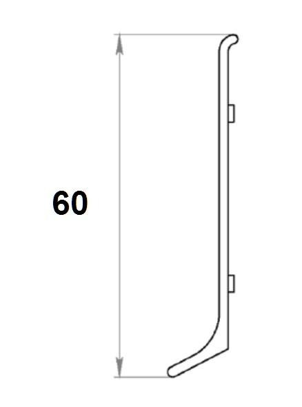 Соединитель для плинтуса Мега-Трейд ЛП-60ст Чёрный