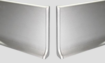 Заглушки ПВХ для плинтуса Евротрим L-100 комплект серебро