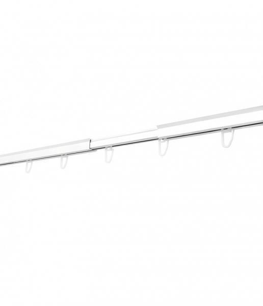 Раздвижной алюминиевый карниз для штор однорядный Legrand белый 2.1-3.0м