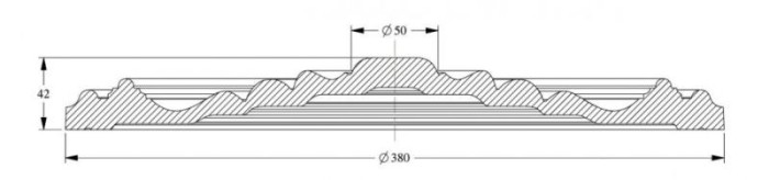 Декоративная потолочная розетка Orac Decor Purotouch R08 диаметром 38 см