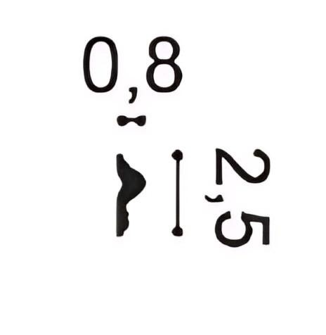 Декоративный молдинг Orac Decor Duropolymer PX201 белый 200x2.5x9 см