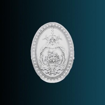 Декоративное панно Перфект K4093 500х350х35 мм белый полиуретан