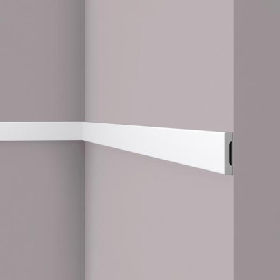 Декоративный молдинг NMC Wallstyl WD4 белый 58х12 мм 200 см