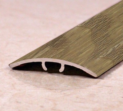 Алюминиевый одноуровневый порог 29.6 мм ПО-31-204 Дуб ламинированный 2.7 м