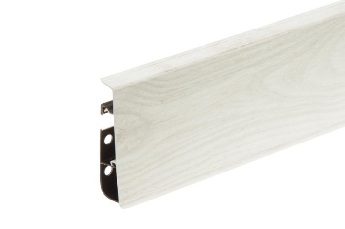 Напольный плинтус ПВХ 75 мм Cezar Hi-Line Prestige 163 Дуб Аспен 2,5 м