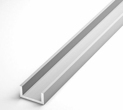 Алюминиевый швеллер 25х25х25х2 мм 3 м серебро анодированный