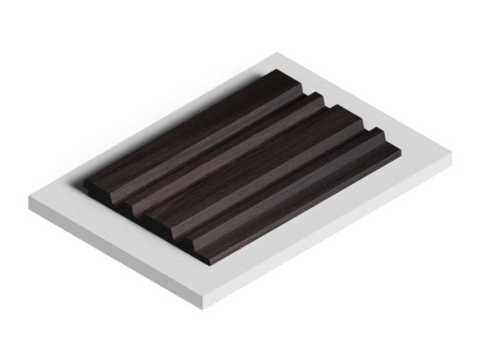 Стеновая панель отделочная HiWood LV122 BR395 под дерево 12х120 мм 2,7 м