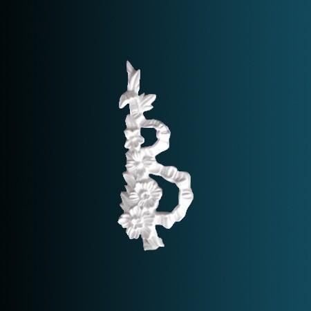 Декоративный орнамент Перфект G2318R 200х78х23 мм белый полиуретан