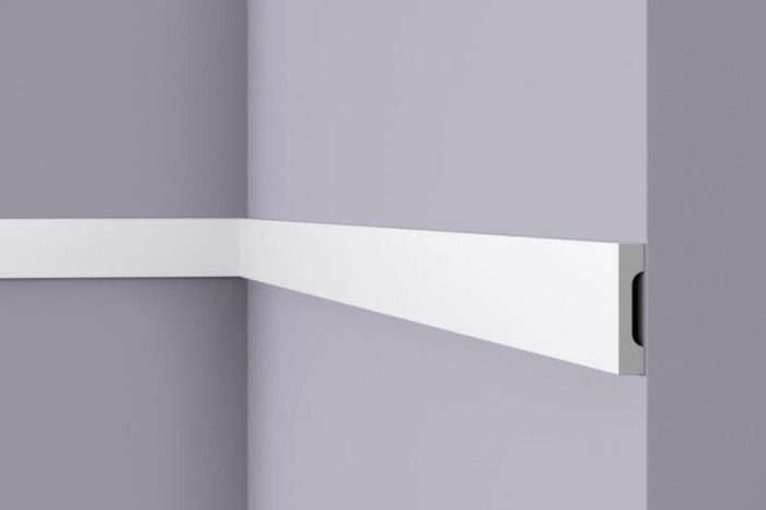 Декоративный молдинг NMC Wallstyl WD5 белый 38х10 мм 200 см