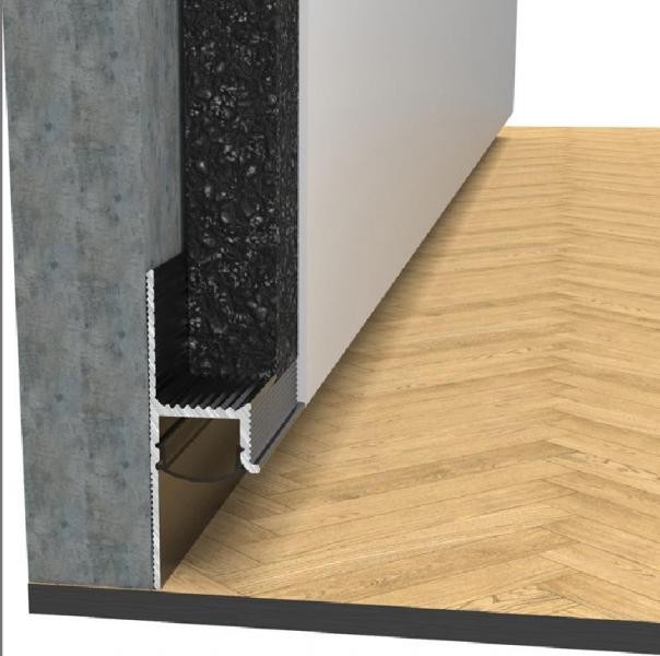 Теневой профиль алюминиевый Мега-трейд ТП-50LED Чёрный 3м арт.2333