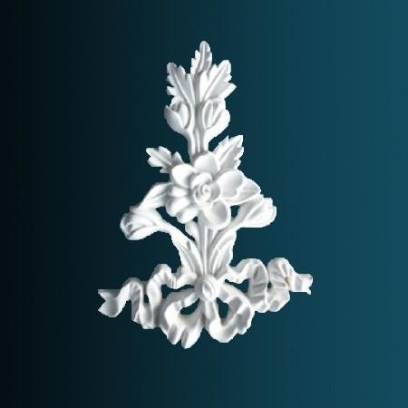 Декоративный орнамент Перфект G2319 230х165х23 мм белый полиуретан