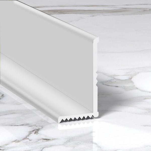 Разносторонний алюминиевый уголок для внутренних углов 15х8 мм ПВ-205-02 серебро матовое 2.7 м