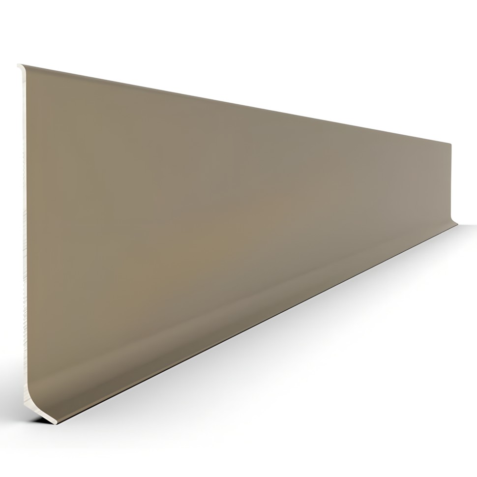 Плинтус для пола из алюминия 60 мм Мега-Трейд ЛП-60 0033 шампань 3 м