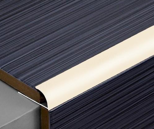 Профиль С-образный алюминиевый для плитки (раскладка) ПО-10 Слоновая кость 2,7 м