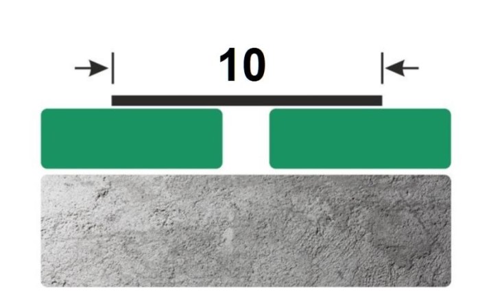 Стальная полоса 10 мм FB 10 BS черная сатинированная 3 м