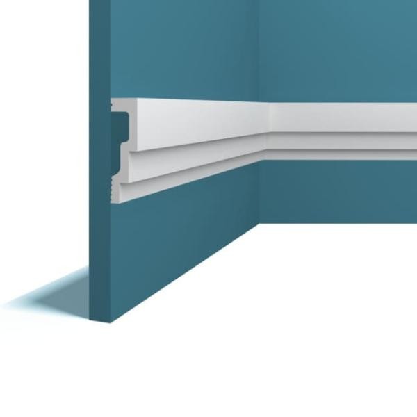 Молдинг 20х70 мм Перфект Плюс P106 белый ударопрочный полимер 2 м