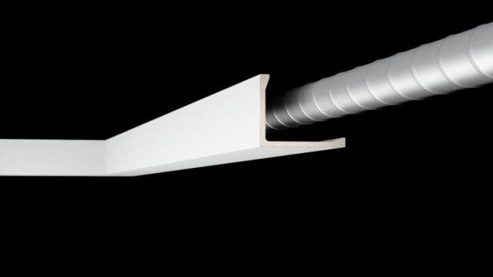 Потолочный плинтус скрытого освещения NMC L 2 Arstyl Lighting 200х250 мм 200 см