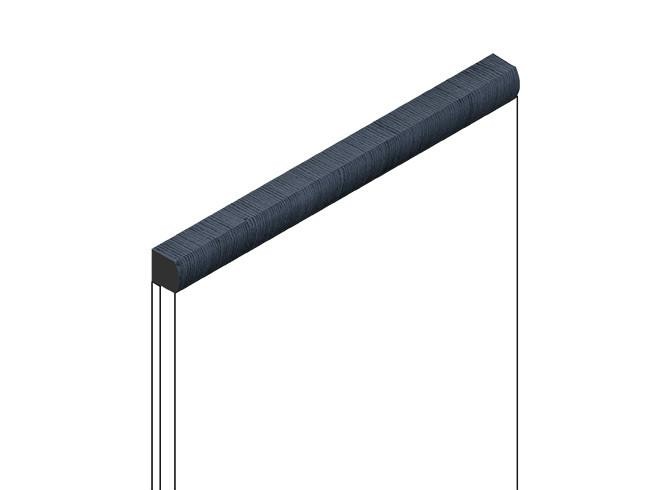 Декоративный молдинг 15х15 мм HiWood D15V2 BU20 фитополимер под дерево 2.7м