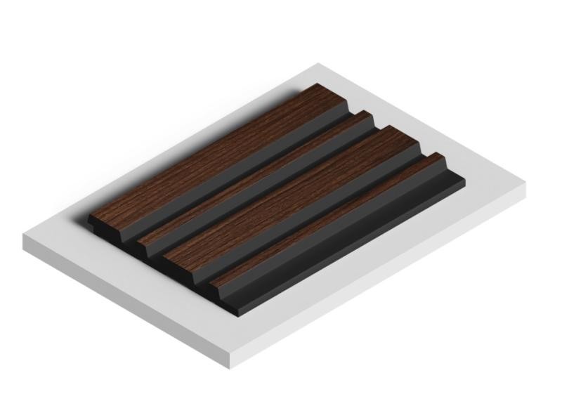 Стеновая панель отделочная HiWood LV122 BR396K под дерево 12х120 мм 2,7 м