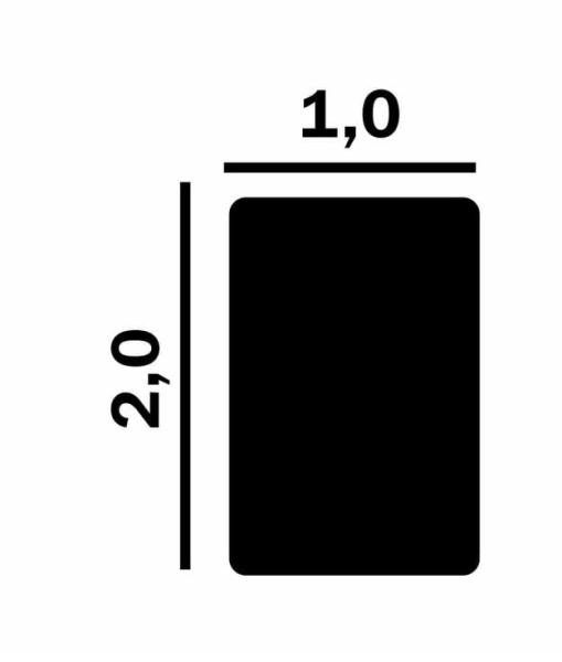 Молдинг Перфект Плюс P140 белый ударопрочный полимер 20х10 2 м