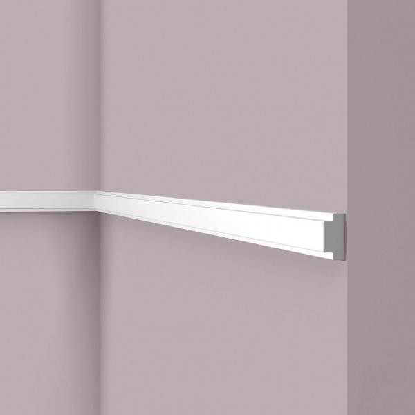 Декоративный молдинг NMC Wallstyl WL10 белый 30х14 мм 200 см