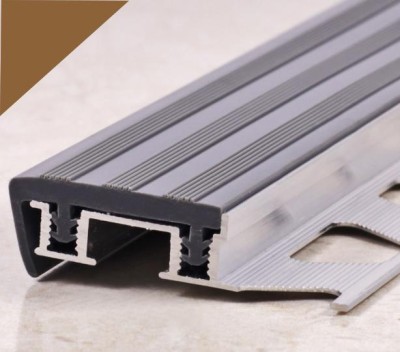 Порог противоскользящий закладной 32х10 мм Р-32 Коричневый 2,7 м