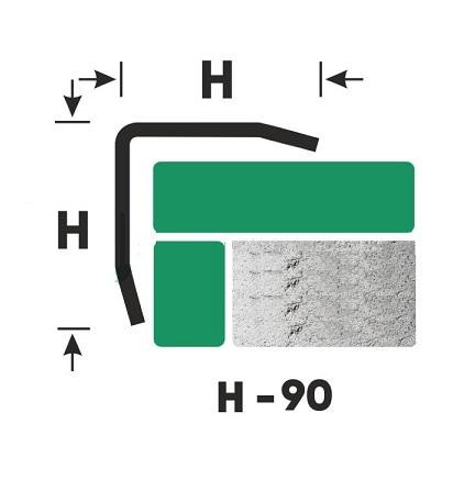 Декоративный уголок из нержавеющей стали 90х90 FD 90 P Сталь полированная 3 м
