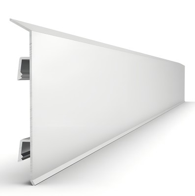 Алюминиевый плинтус для пола 70 мм Мега-Трейд ДЛ-70 без покрытия 3 м