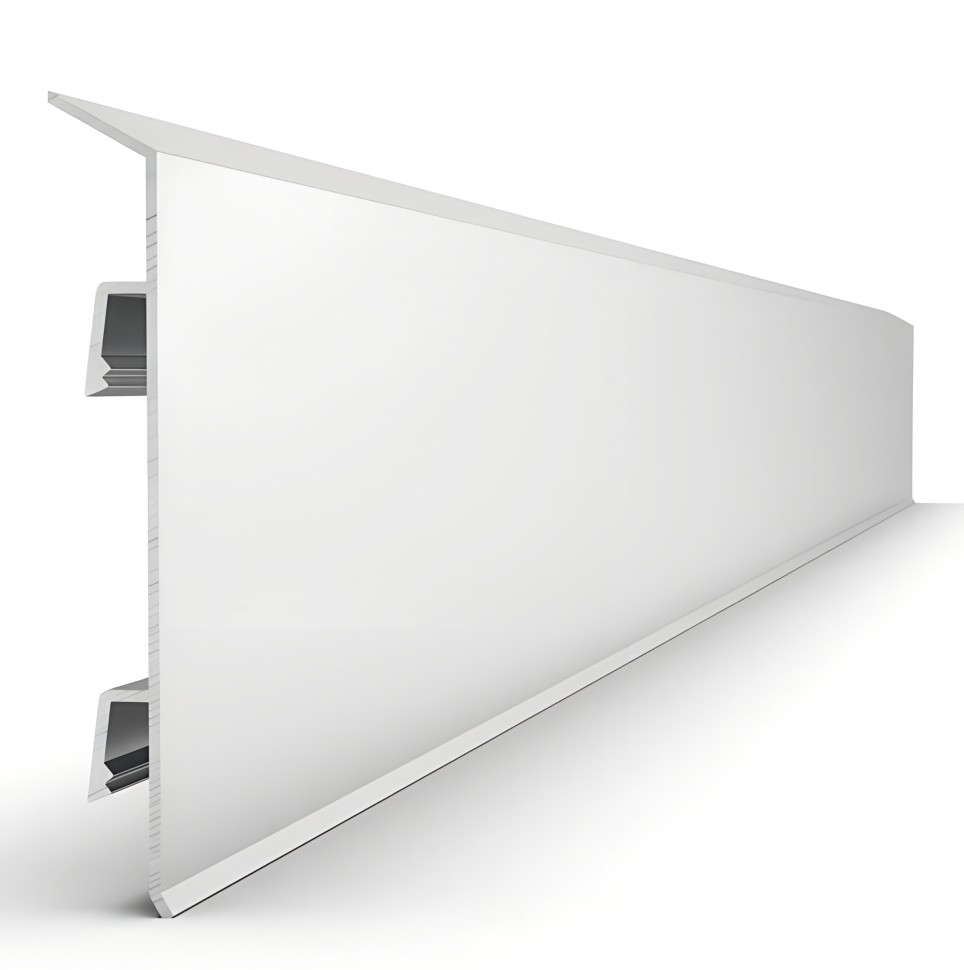 Алюминиевый плинтус для пола 70 мм Мега-Трейд ДЛ-70 без покрытия 3 м