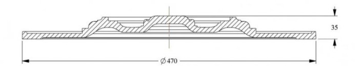 Декоративная потолочная розетка Orac Decor Purotouch R17 диаметром 47 см