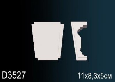 Обрамление дверей Перфект D3527 110х83 мм белый полиуретан