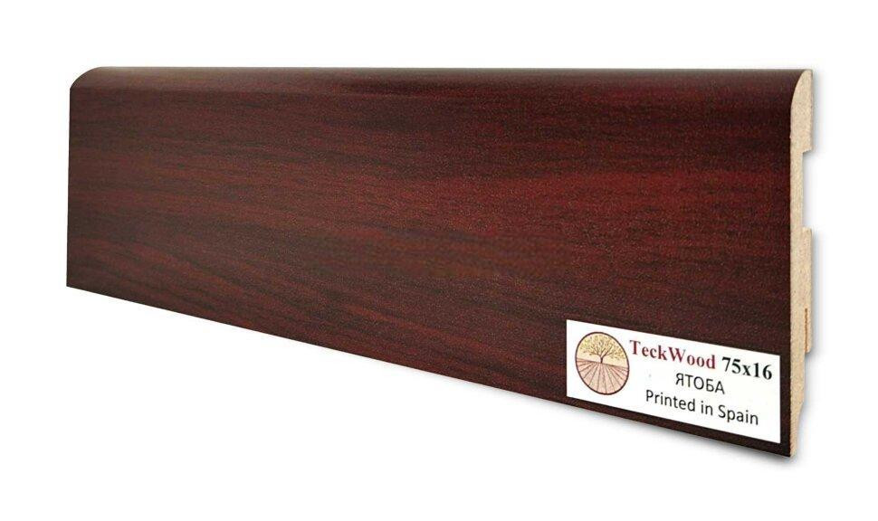 Плинтус для пола 75х16 мм Teckwood Ятоба цветной МДФ 2.15 м