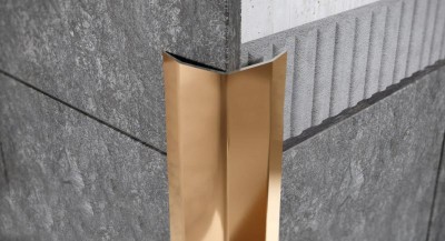 Декоративный уголок из нержавеющей стали 100х100 FD 100 GP Золото полированное 3 м