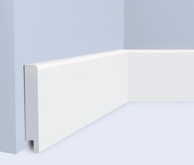 Плинтус напольный 70х11 мм Hiwood B70N белый 2 м