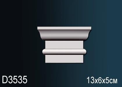 Обрамление дверей Перфект D3535 130х60 мм белый полиуретан