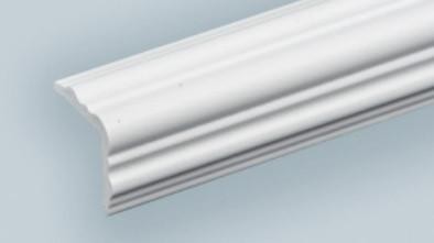 Отделочный уголок фигурный 25х25 мм Асви вспененный ПВХ 225 Белый 2,7 м