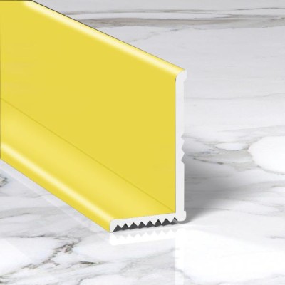 Разносторонний алюминиевый уголок для внутренних углов 20х12 мм ПВ-206-03 золото глянец 2.7 м