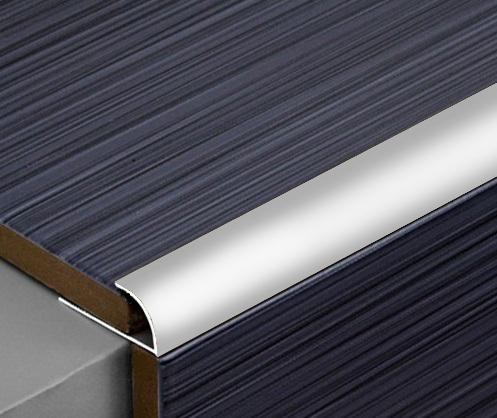 Алюминиевый профиль С-образный для плитки 9 мм ПО-9 Серебро глянец 2,7 м